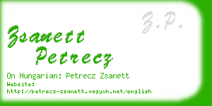 zsanett petrecz business card